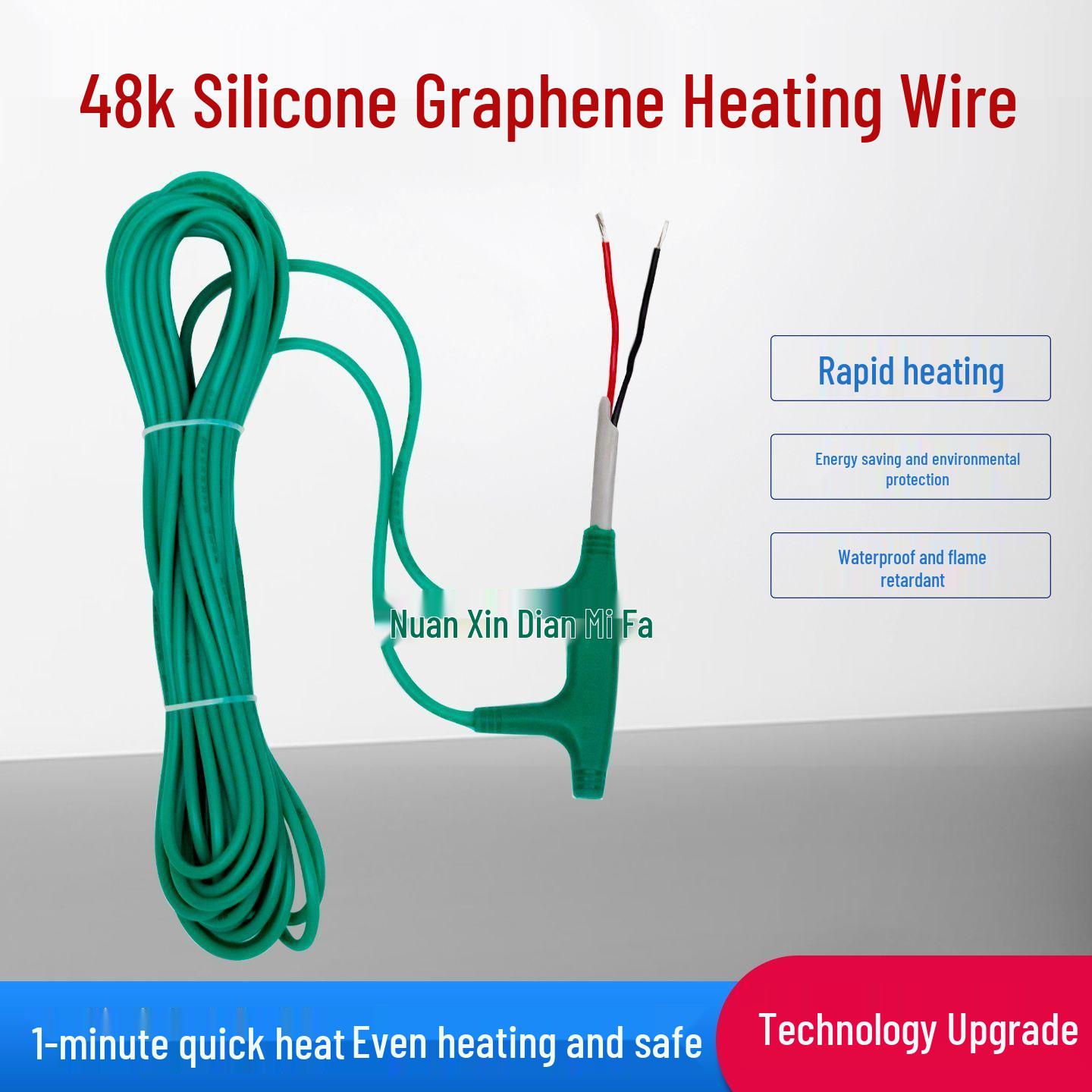 

Graphene Electric Underfloor Carbon Fiber Heating Wire - 48k Armored, New Model for Household and Aquaculture Use.
