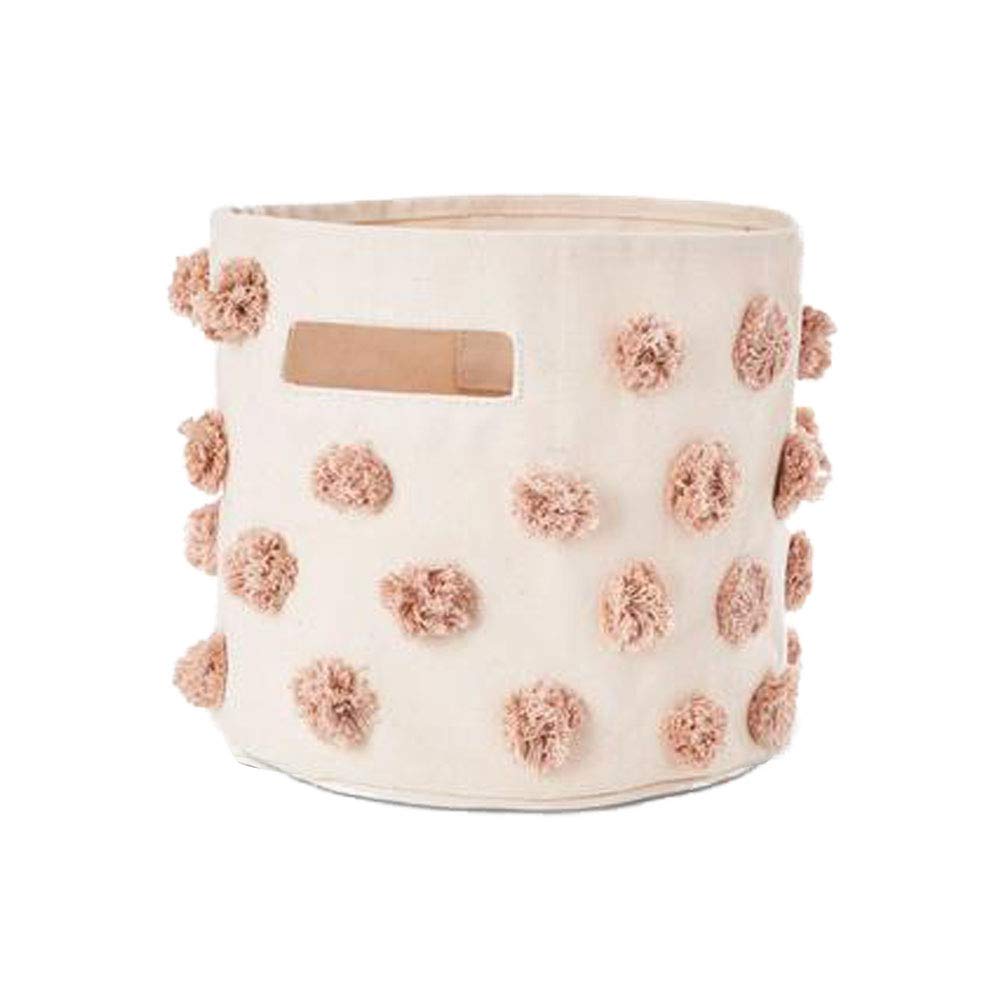 

Pehr Stylish Foldable Storage Box for Baby Supplies and Bints Pom Pom Rose Pink (Pair) Toys, Large, (PPB21)