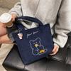 Canvas Shoulder Crossbody Bag Large Capacity Student College Tote Bag Simple Literary Class Bag