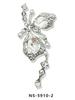 Luxury Alloy Rhinestone Butterfly Nail Decorations with Pearls