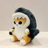 Kawaii Anime Hobby Tempura Fried Shrimp Shark Cat Plush Doll Keychain Cartoon Cute Pendant Backpack for Girlfriend Gift Christm