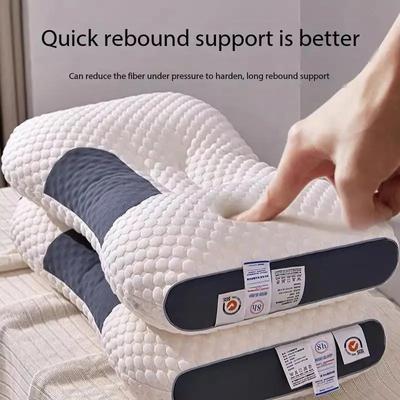 Oreiller de Massage Spa Lavable Ne S'affaisse Pas Support Cervical Noyau d'Oreiller Cadeau Maison Pin Mousse à Mémoire