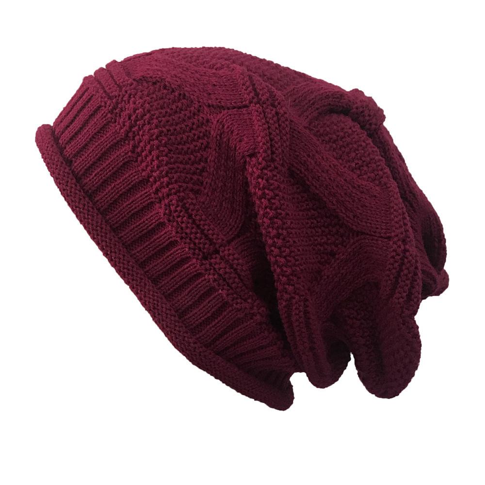 Women Casual Outdoor Knitted Hats Crochet Knit Hip-hop Cap Woolen Caps