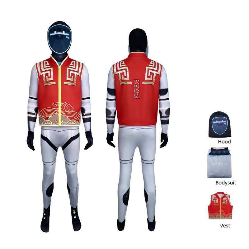 robots Dance Yangko Cosplay Costume With Polyester Fabric For Stage Performances