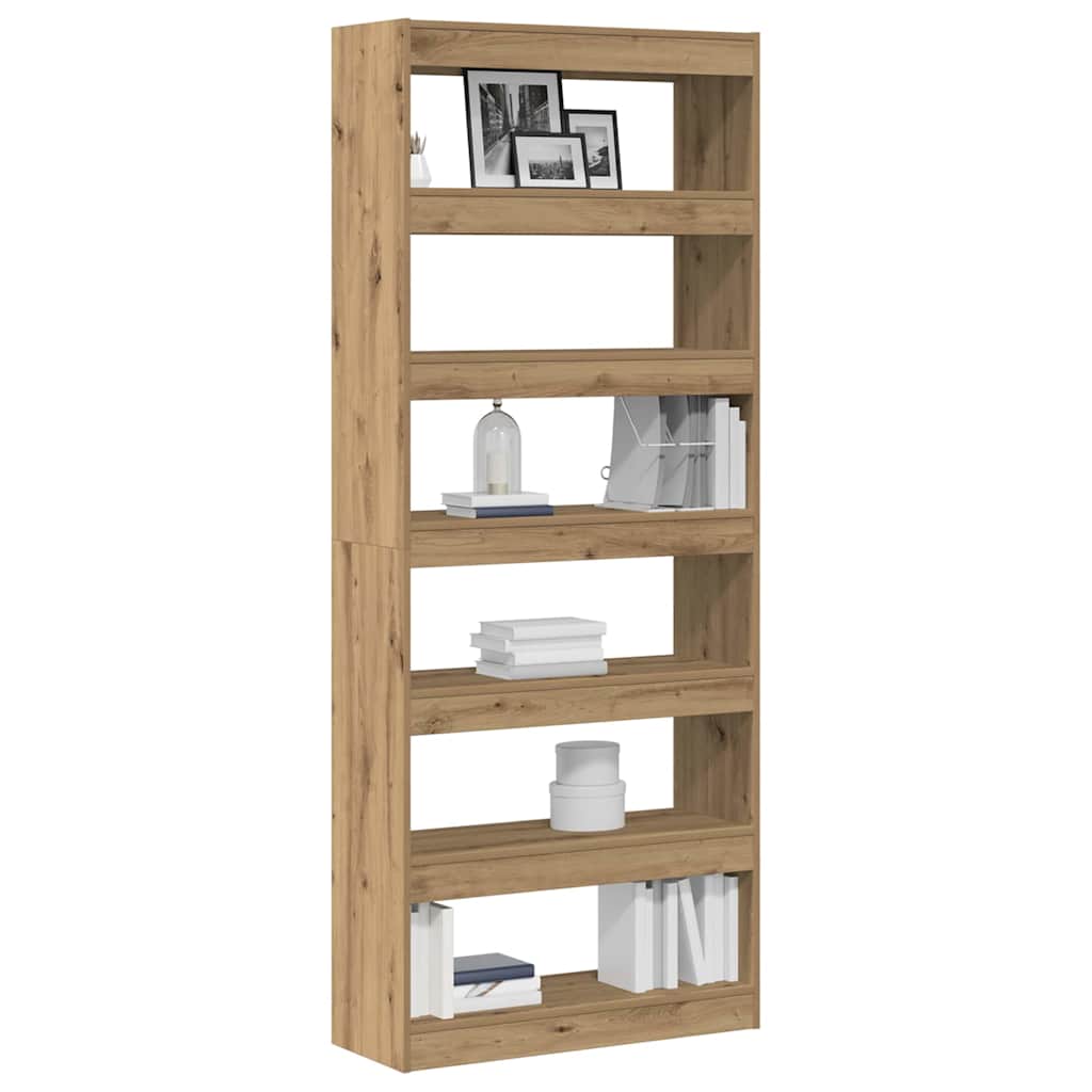 Bookshelf Artisan Oak 80 x 30 x 198 cm Engineered Wood