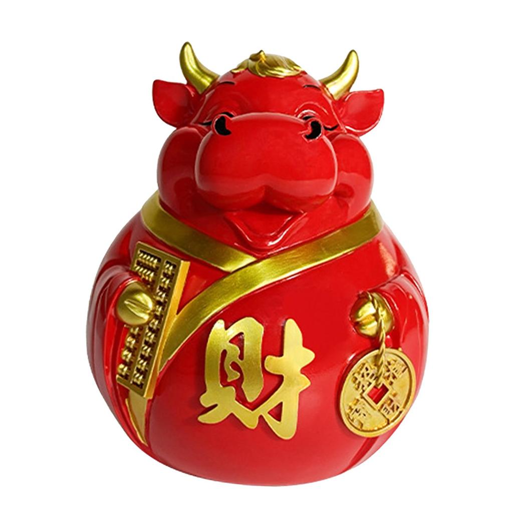 Cartoon Resin Piggy Box Tabletop Ornament Decoration