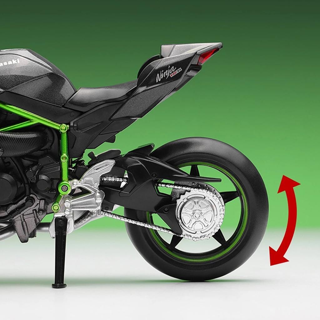 1/12 Scale Die Cast Motorcycle Model for Kawasaki Ninja H2R, Motorcycle Model, Kids Moto Toy or Collection, Boyfriend