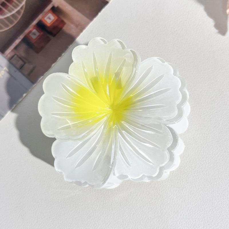 Egg Flower Hair Clip SetBauhinia Flower Back Head Grab Clip Elegant Shark Clip Hair Accessory Headwear