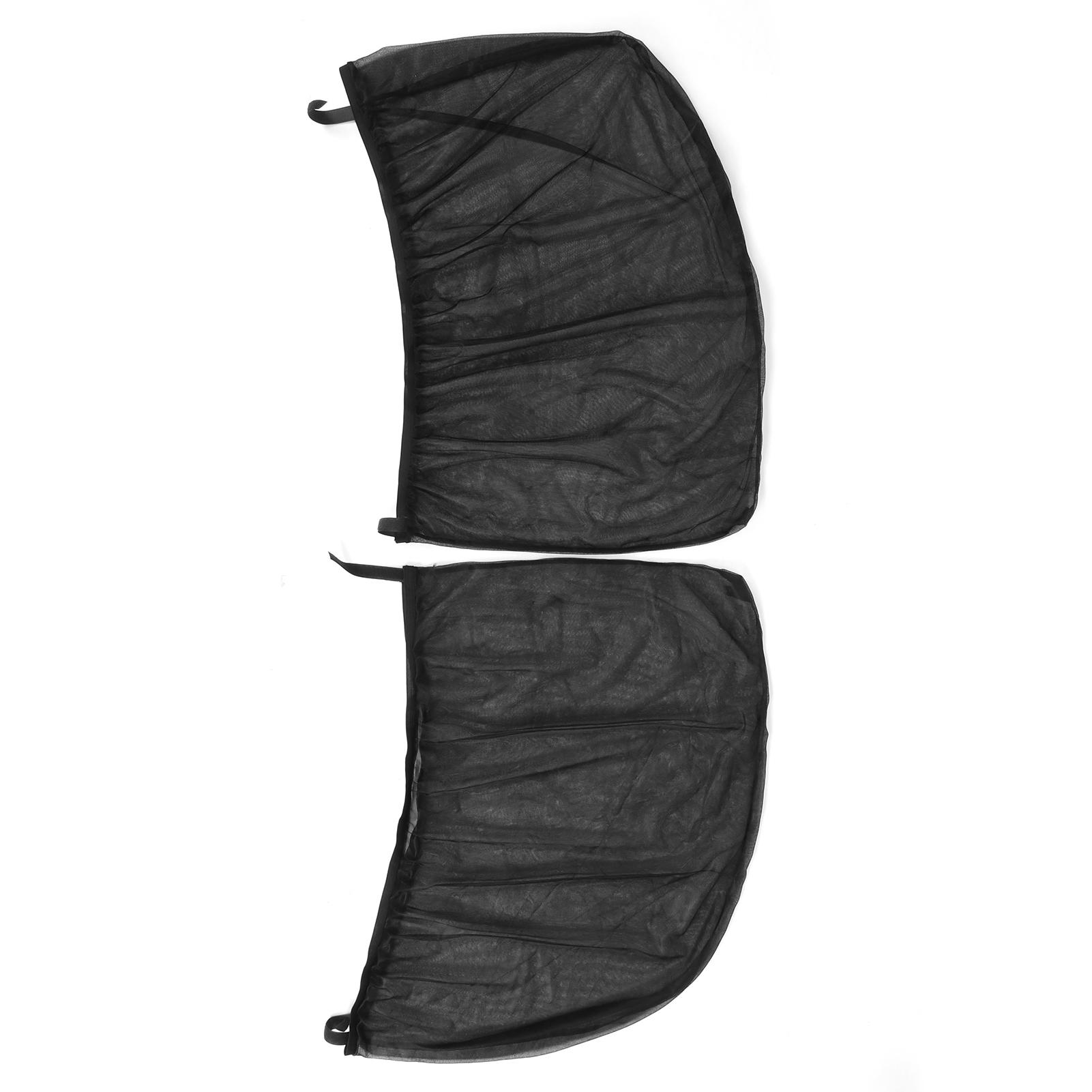 

2 шт. Автомобильные солнцезащитные шторки Защита от УФ-лучей Защита от комаров Автомобильные сетчатые экраны для задних боковых окон(Для внедорожника )