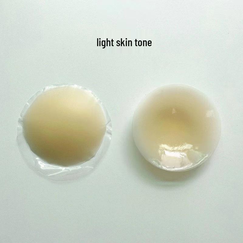 Ультратонкие самоклеящиеся силиконовые накладки на соски - Невидимые стикеры для женщин для предотвращения конфузов с одеждой 8cm Solid No-Glue