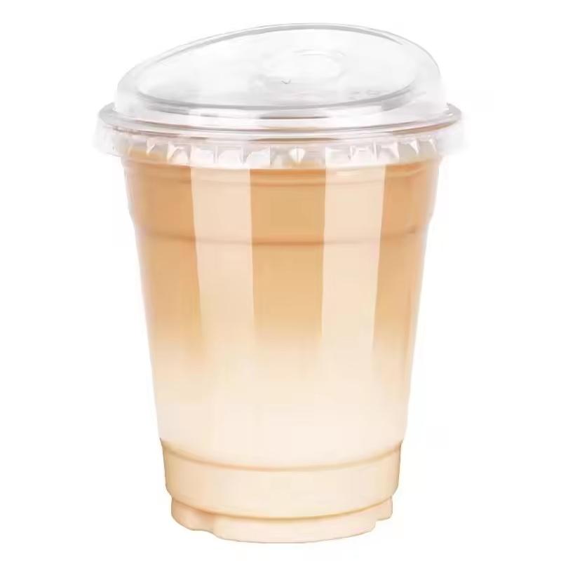 16 Oz Clear Plastic Cups With Lids Disposable Drinkware For Iced Coffee Milkshakes Tea 10 Pack Everyday Use