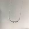 Wisteria Flower Series Necklace Female Titanium Steel Does Not Fade Light Luxury Niche Exquisite Wisteria Flower Element Decoration