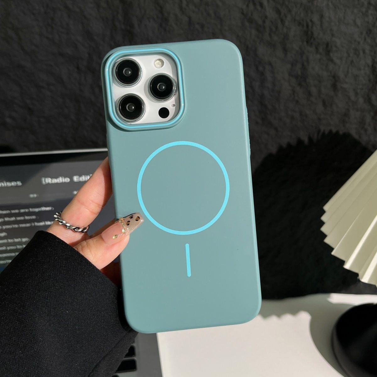 

Магнитная адсорбция Мягкий ПК Чехол Минималистичный стиль Защитная накладка Новый Защита от пота рук Простой Однотонный Милый Полный край For iphone 11 Pro Max