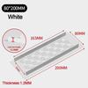 Aluminum Alloy Vents Cover Rectangle Louver Ventilator Grille Cover 50/80mm Wide Breathable Mesh Hole Ornaments