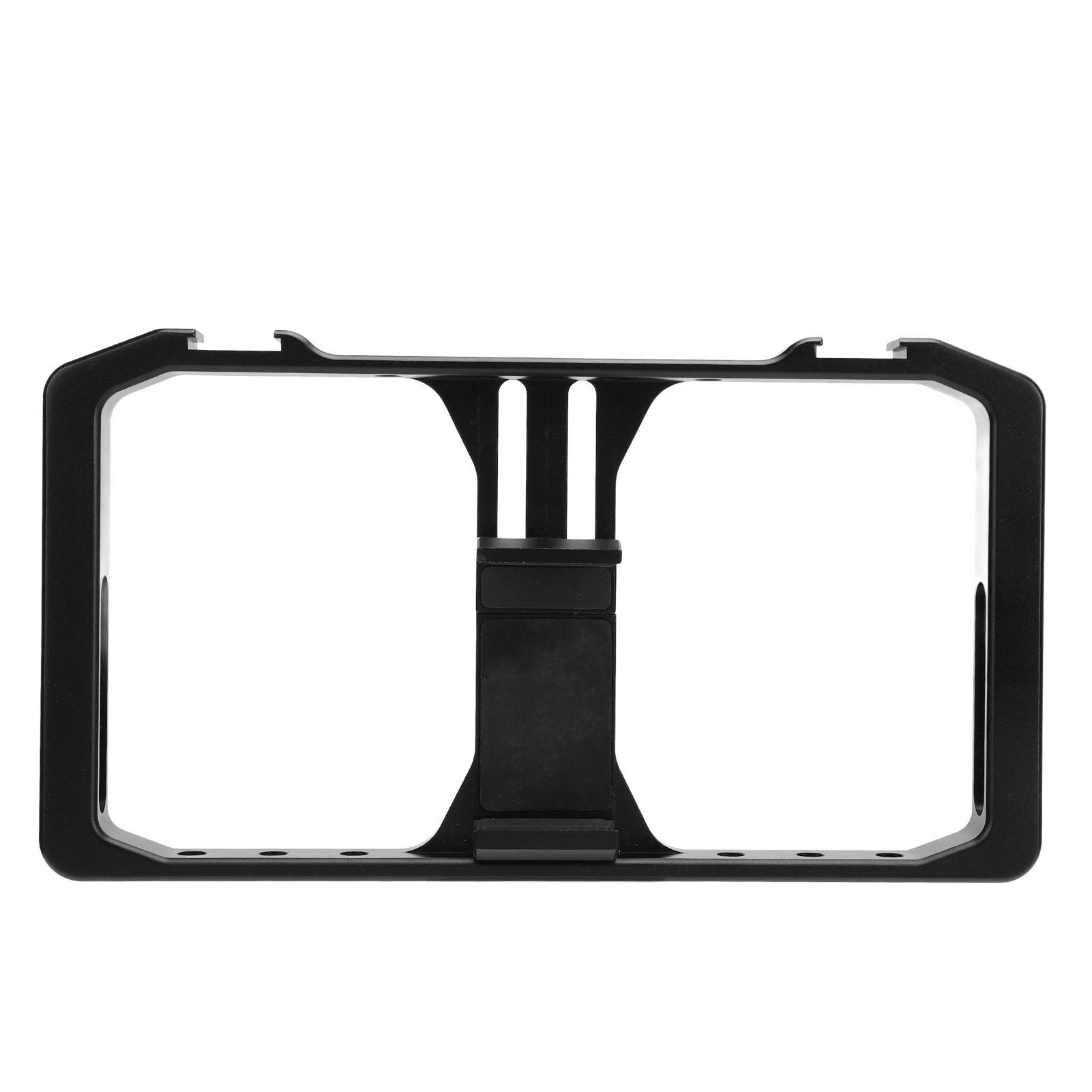 

Smartphone Video Rig Aluminum Alloy Phone Cage Stabilizer Grip Frame with Hot Shoe Mount 14 Inch