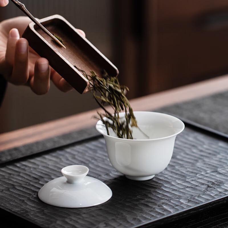 GOWKE White Porcelain Kung Fu Tea Set