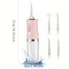 Bærbar Smart Electric Oral Irrigator Vann Flosser 4 Jets 3 Modi Oppladbar Dental Water Jet Irrigator Dental Teeth Cleaner
