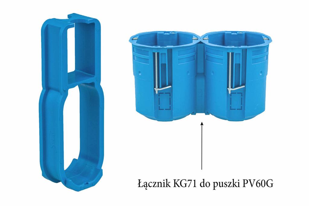 Hollow wall box 60, extra deep 80 , blue PV60G