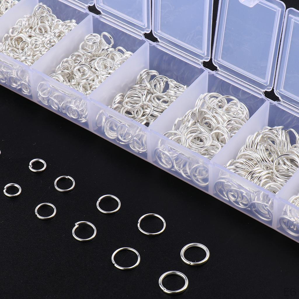 1500 Federringe Schlüsselringe für DIY Schmuck