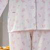 Mao Ma Sha Damen Pyjama-Set, Langarm, Lange Hose, Strickjacke, Große Größen, Revers-Design, Für Zuhause oder Draußen, Frühling/Herbst.