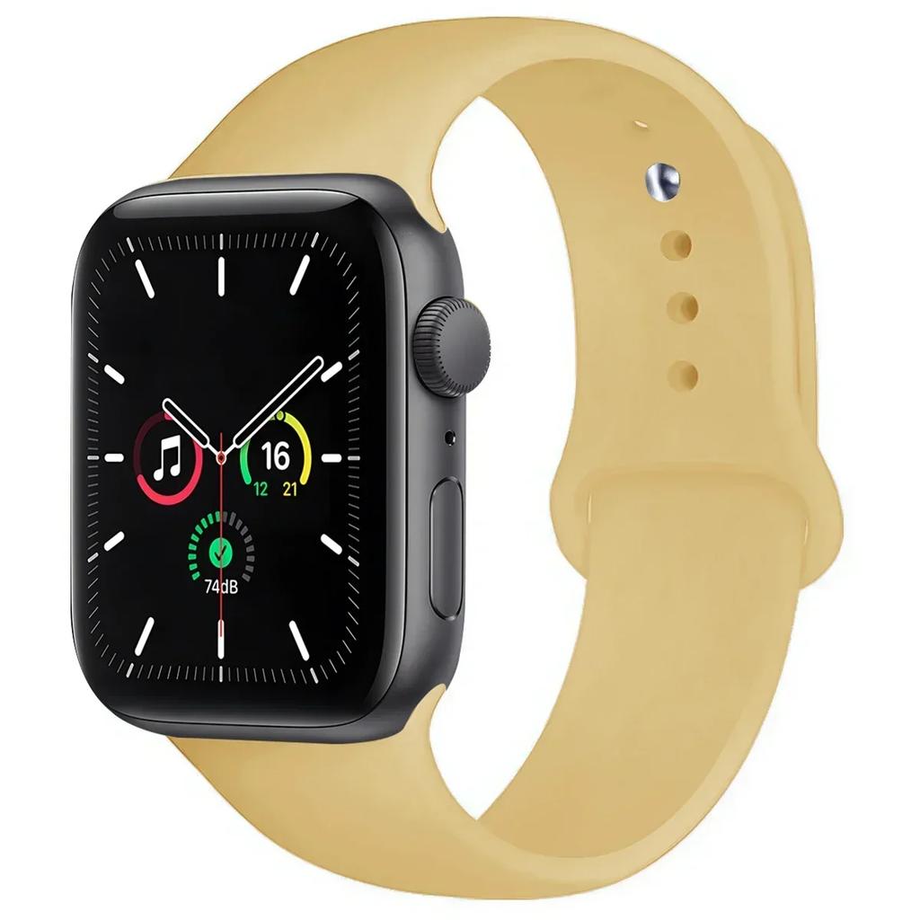 Silicone Band For Apple Watch straps 45mm 44mm 40mm 41mm 42mm-46mm sport bracelet iwatch series 8 7 6 5 4 3 SE 9 10 Ultra 2 49mm