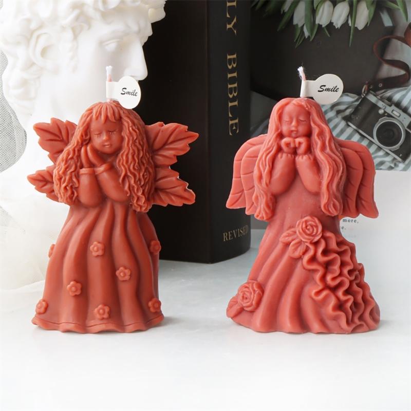 Handmade Girls Candle Ornaments Unique Gifts Making Resin Mould Girls Shaped Aromatherapy Candle Silicone Mold
