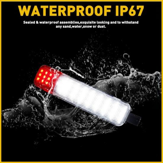 Pair Ide LED Car Door Light White Fit Red Chevrolet Silverado Tahoe Avalanche