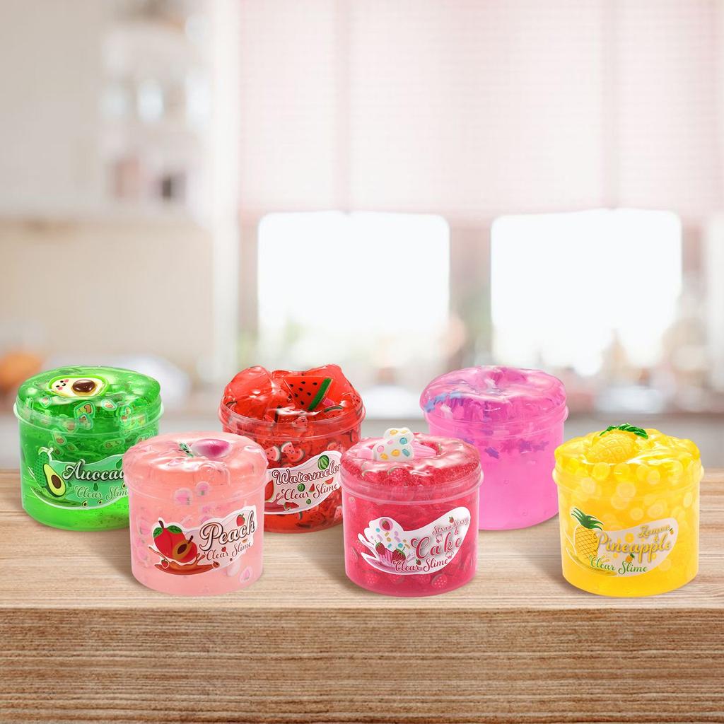 6 Styles Colorful Butter Slime, Birthday Gifts for Kids,Party Favor for Girls & Boys,Non Sticky,Super Soft Sludge Toy, 1PC