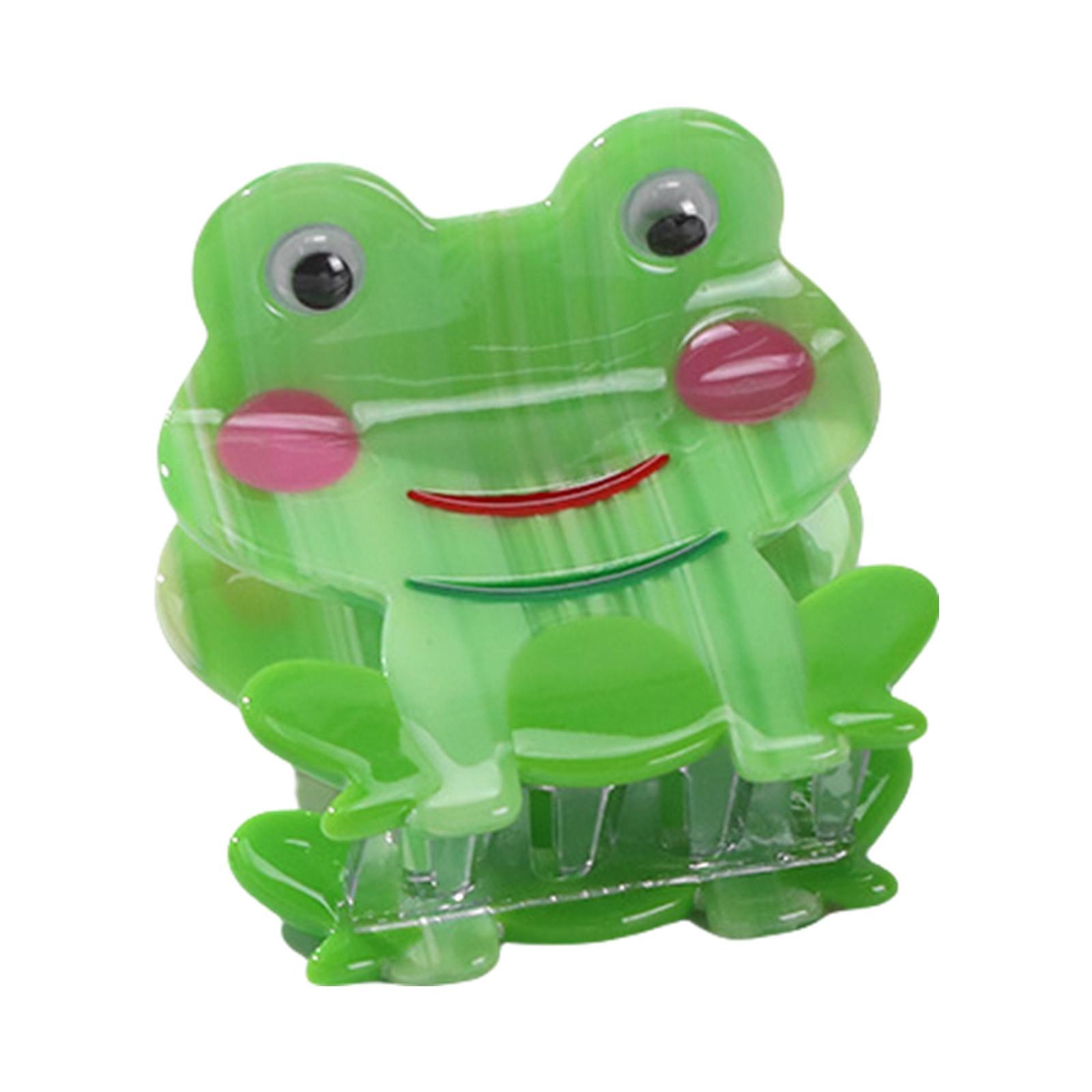

Hair Claw Clip Princess Theme Hair Claw Clamp Lovely Frogs Hair Catch Barrettes Strong Hold Hairpin for Girls зелёный