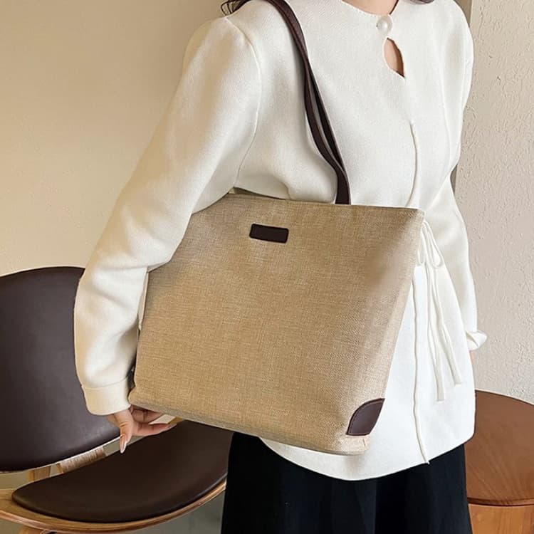 Sac fourre-tout simple grande capacité pour femme Sac à main