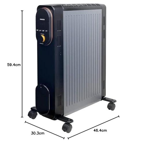 Yamazen Oil-less Heater 1200W Max 8 Tatami 3-level Output Power Saving Temperature Control Function 24-hour On/off Timer Child Lock Tipping Off Switch