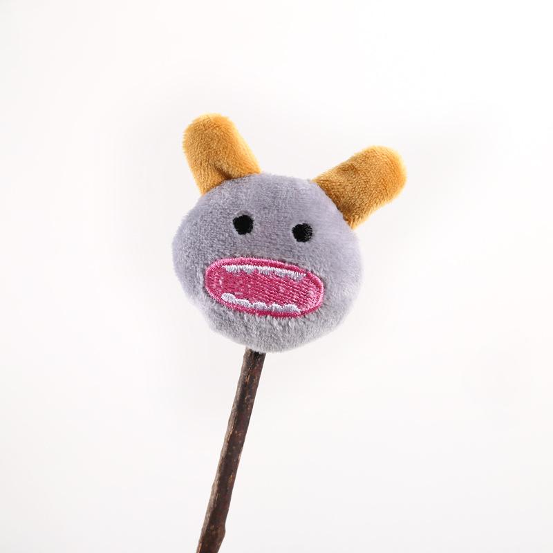 

Игрушка для скрежетания зубами Little Monster Lollipop Cat Bite 15cm*5cm*5cm серый/оранжевый