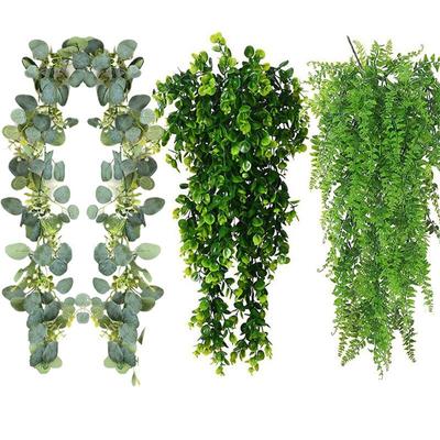 Artificial Persian Grass & Willow Leaf Hanging Vine