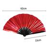 Folding Fan 13 Ribs Burr Free Brilliant Color Transparent Handheld Fan 13 Inch Large Shining Rave Hand Fan Performance Prop