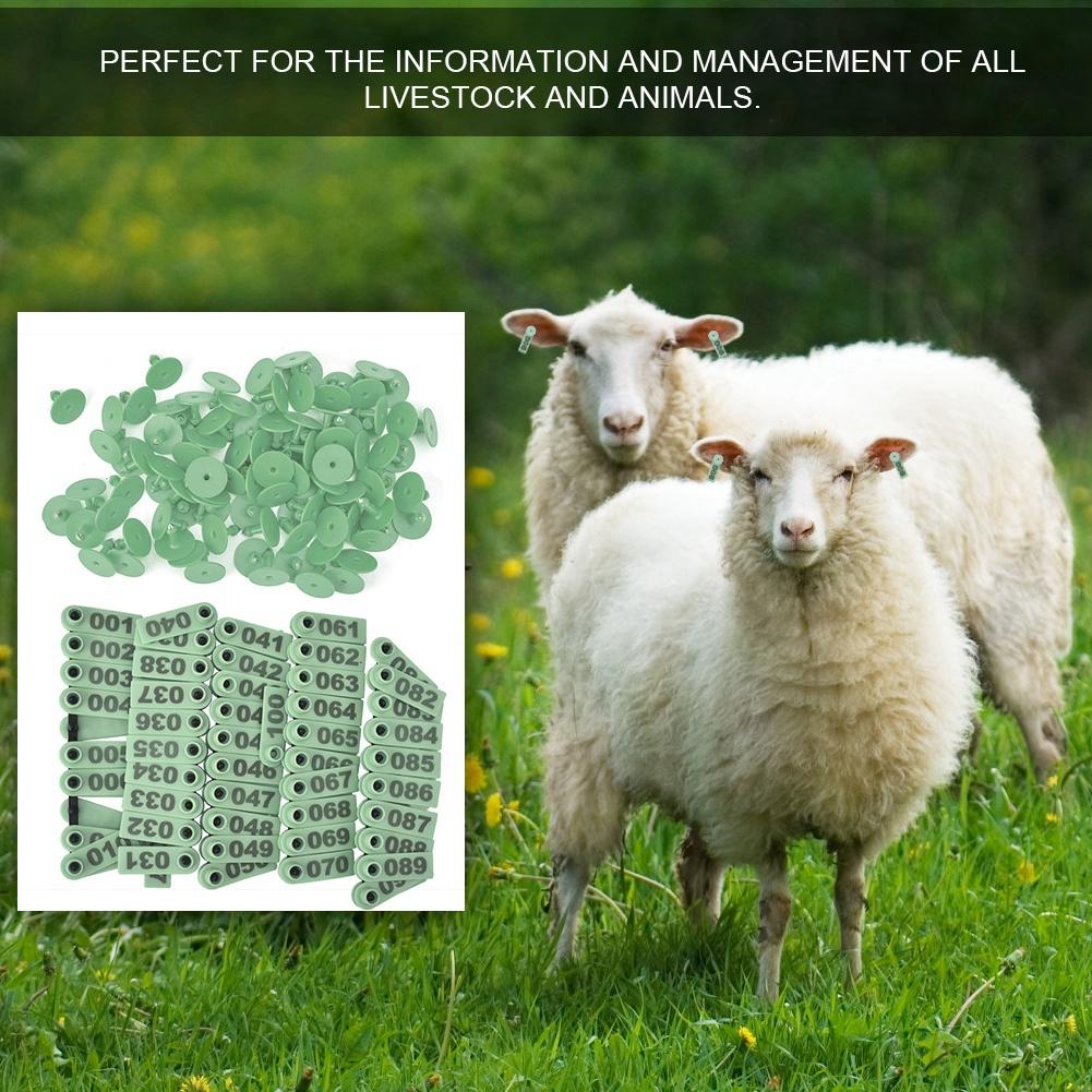 1-100 Number Plastic Livestock r Animal for Goat Sheep (Orange)
