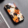 Herbst Halloween Schwarze Glas Handyhülle Für Motorola Moto G14 G22 G24Power G24 G34 G35 G45 G54 G55 G75 G84 G85 Harte Rückseite
