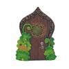 Wall Decorative Gate - Colorful Resin Leprechaun Garden Decorative Gate - Decorative Tree Stump Decoration Decorative House For Outdoor Patio Garden