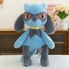 40cm Anime  Peluche Toy Lucario Shiny Plush Doll Cute Mega Riolu Animal Stuffed Plush Doll Valentine's Day Gift
