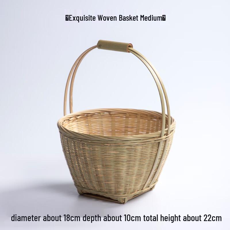 Youde Bamboo Woven Handle Basket