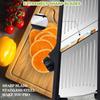 Mandoline Slicer for Kitchen, Vegetable Mandolin Slicer Julienne, Adjustable Thickness by One-Knob Control, with Safety Gloves