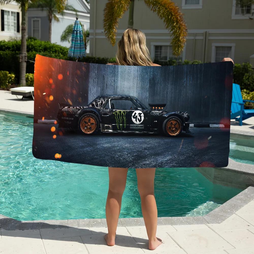 Sport K-Ken Blocks Towel Pool Beach Portable Quick Fast Dry Sand Outdoor Travel Swim Blanket Thin Mat Bath Towel