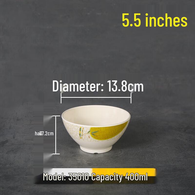 Ruhan Chinese Style Melamine Noodle & Soup Bowls