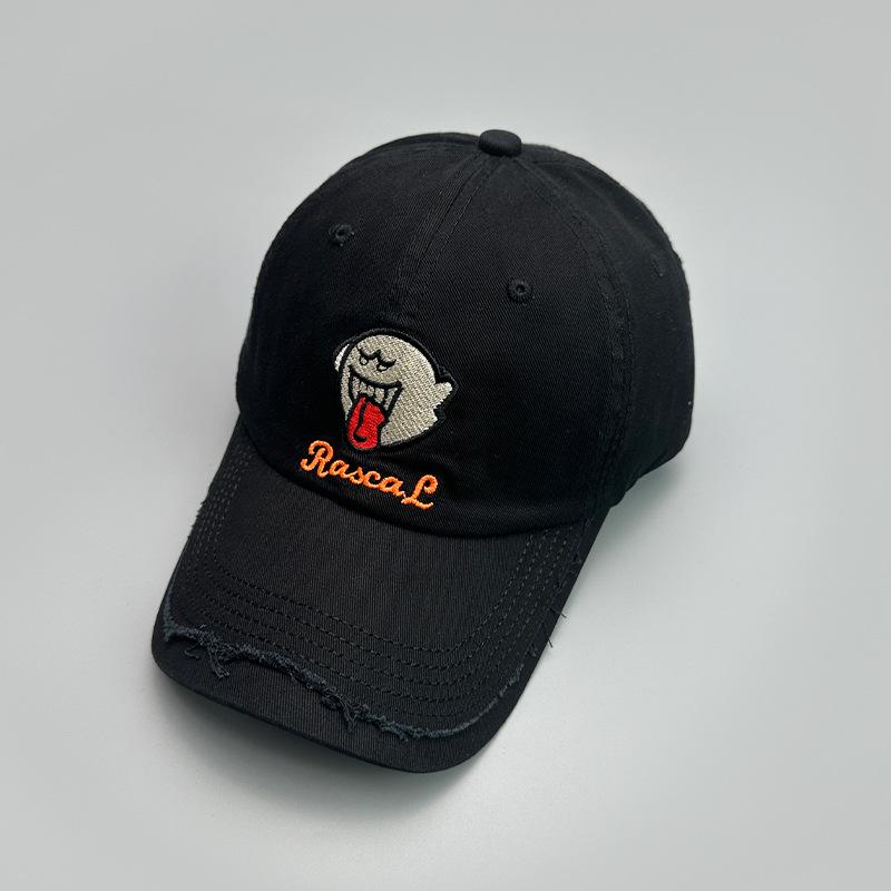 

Summer Autumn Men s Women s Baseball Cap Hallowmas Cartoon Ghost Embroidery Caps Outdoor Casual Soft Top Curved Brim Couple Hat