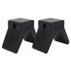 Rubber V-Stop Roller Boat Trailer 2 Pcs 2-Inch V-Block Black For Yachts And Kayaks