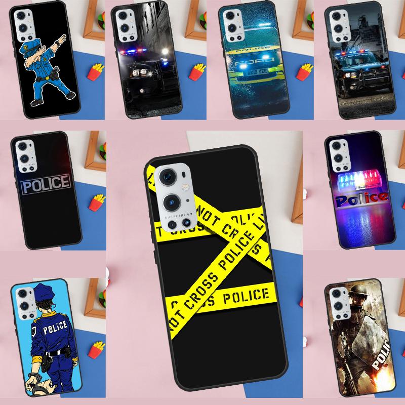 Police Funda For OnePlus 13 13R 12 12R 11 10 Pro 8T 10T OnePlus Nord 4 CE 2 3 Lite N30 N20 N10 Case