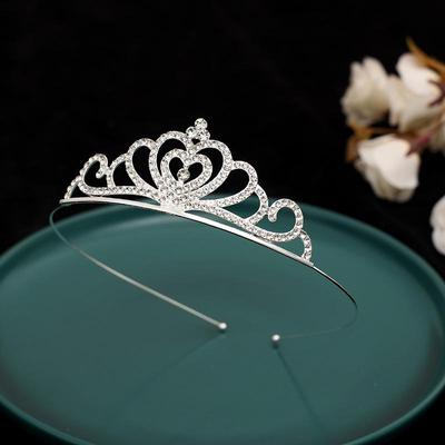 Kinder Strass Prinzessin Krone Stirnband - Niedlicher Diamantbesetzter Hase Katze Kammstil für Mädchen