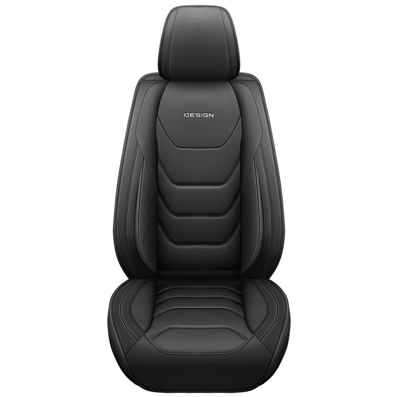 Universal All-Season Five-Seat Leather Car Seat Cover – Full Coverage, Wear-Resistant, Durable, No Removal Needed.