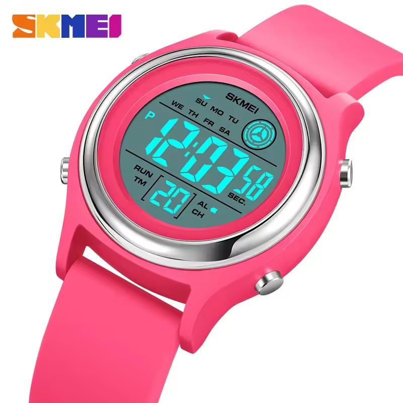 SKMEI 2094 Modny Codzienny Damski Żywiczny Zegarek na Rękę Relojes Para Mujer Cyfrowy LED Damski Sportowy Wodoodporny 5ATM Zegarek dla Kobiet