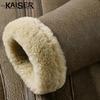 KAISER Men's Genuine Sheepskin Leather Jacket