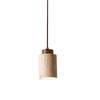 Wabi-Sabi Yellow Stone Pendant Lamp for Bedroom or Bar Counter